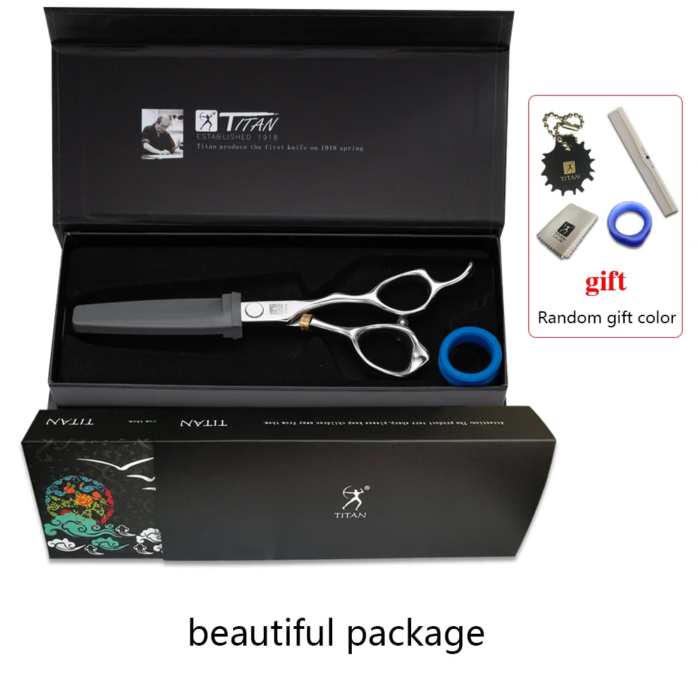Titan 6inch cut well hair dressing professional barber hair scissors for hair