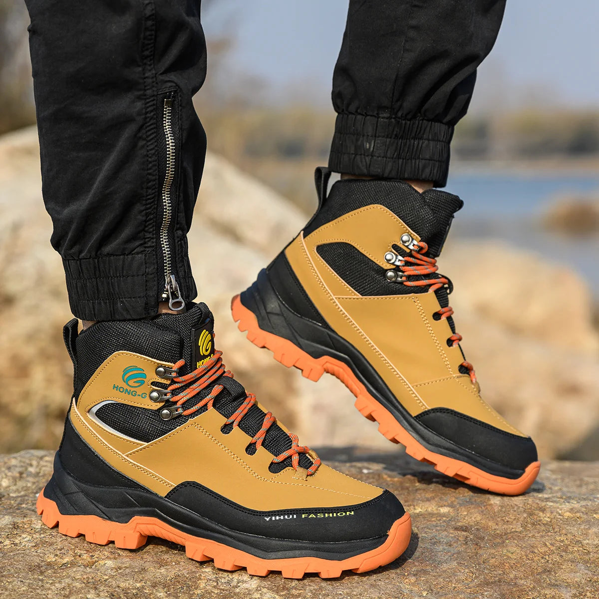 Safety Shoes for Men Work Sneakers Indestructible Anti Smash Puncture Proof Protective Steel Toe Construction Boots