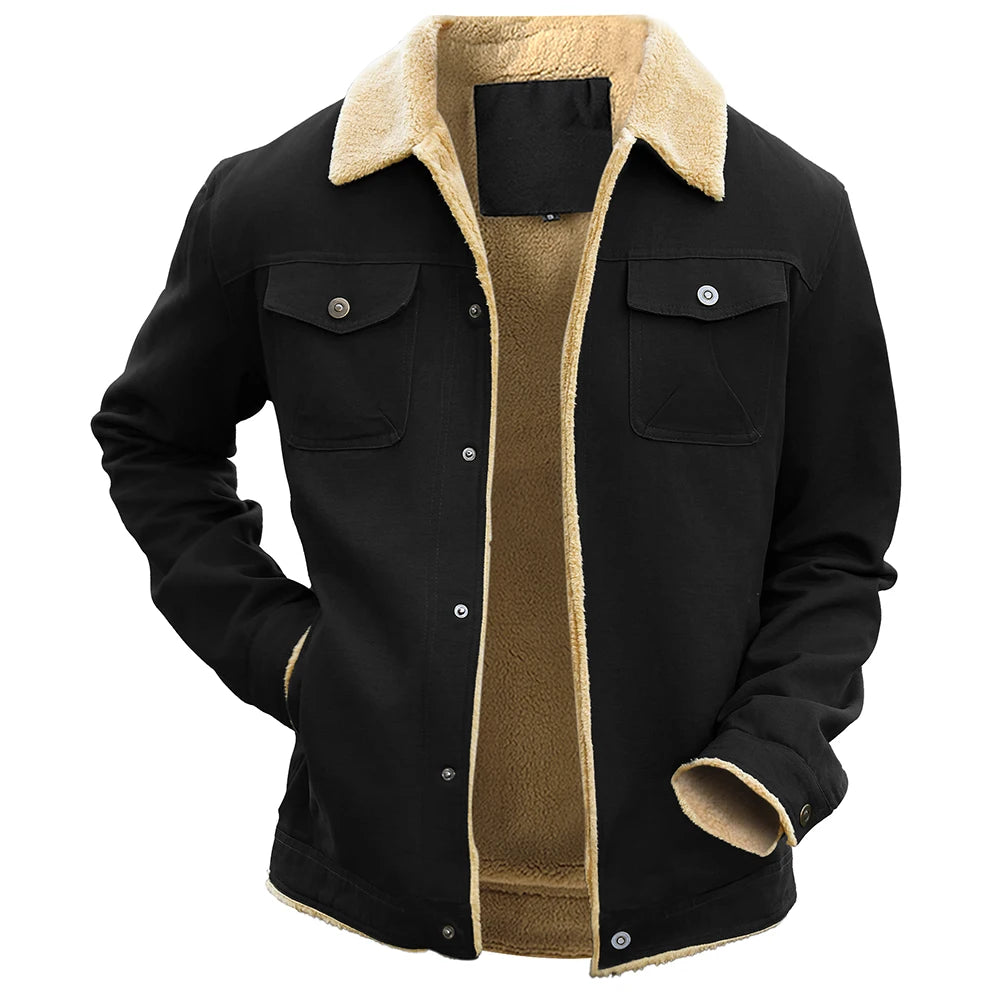 Men's Winter Jackets Waterproof Fleece Lined High Quality Multi Color Coat Comfortable Casual Outerwear US Size