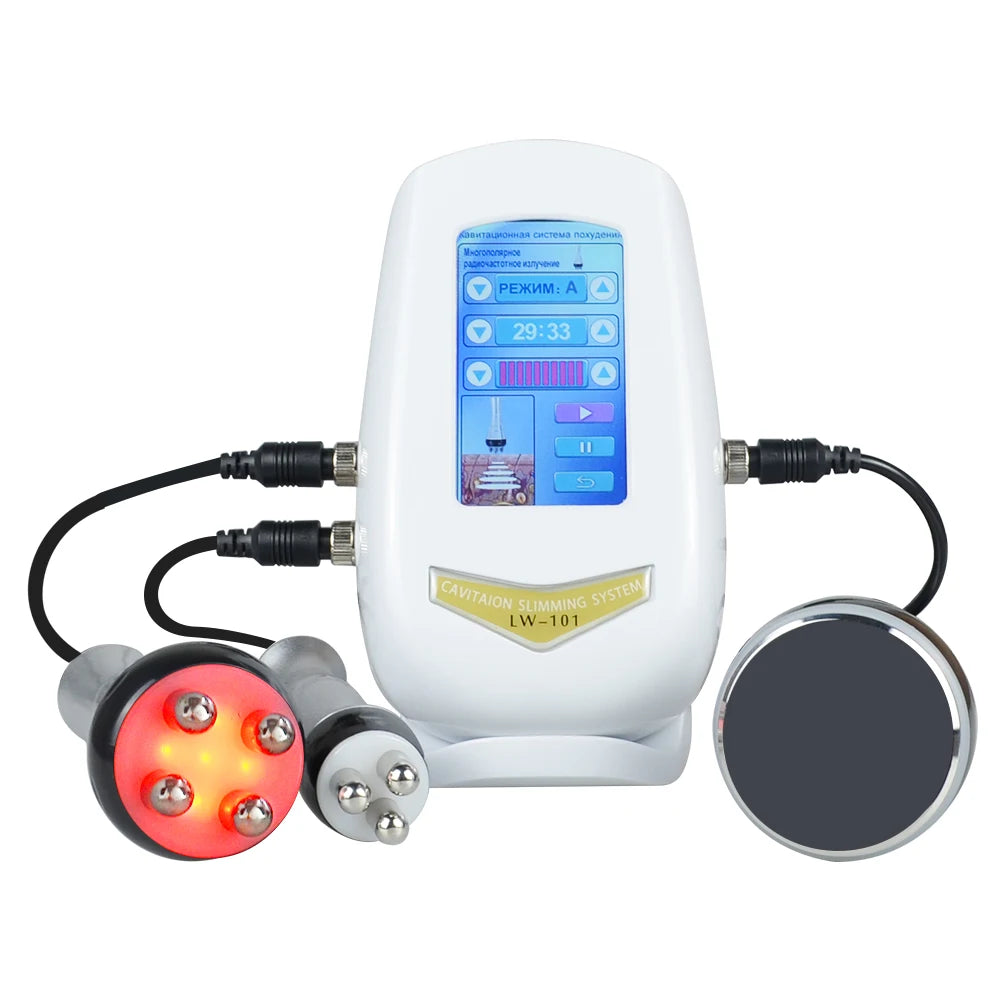 3 In 1 Beauty Body Slimming Massager Cavitation Machine Multi Functional Face Body Tightening Lifting Spa Skincare Tool