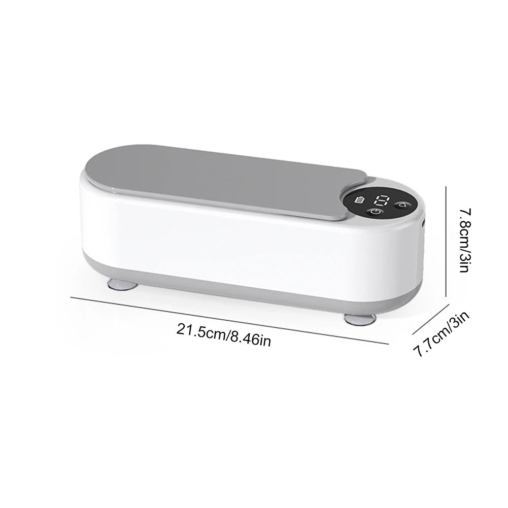 Ultrasonic Eyeglass Washing Tool Portable Glasses Cleaner Retainer Cleaner Machine Multifunctional for Retainer Eyeglass Watches