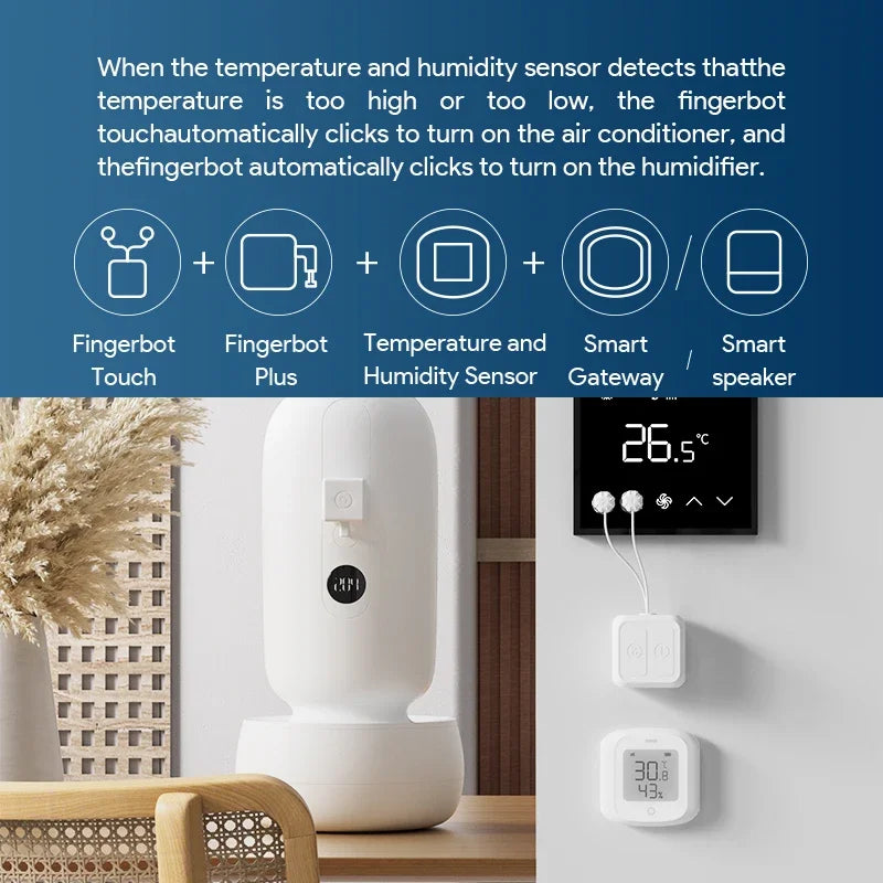 Tuya Fingerbot For Touch Screens Smart Life BLE Wireless Touch Switch Robot Remote Work With Alexa Google Home Voice Assistant