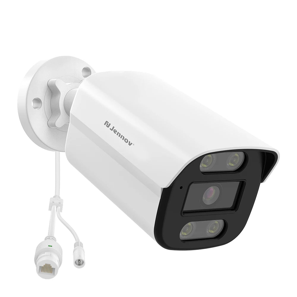 Jennov 4K 8MP POE IP Camera Security Hikvision Compatible Outdoor Two Way Audio Auto Tracking Home Security NVR System IP66