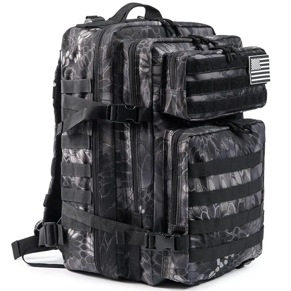 45L Hunting Large Capacity Outdoor Tactical Backpack for Men and Women 3 Day Gym Hiking Bag for Trekking Camping Daypack