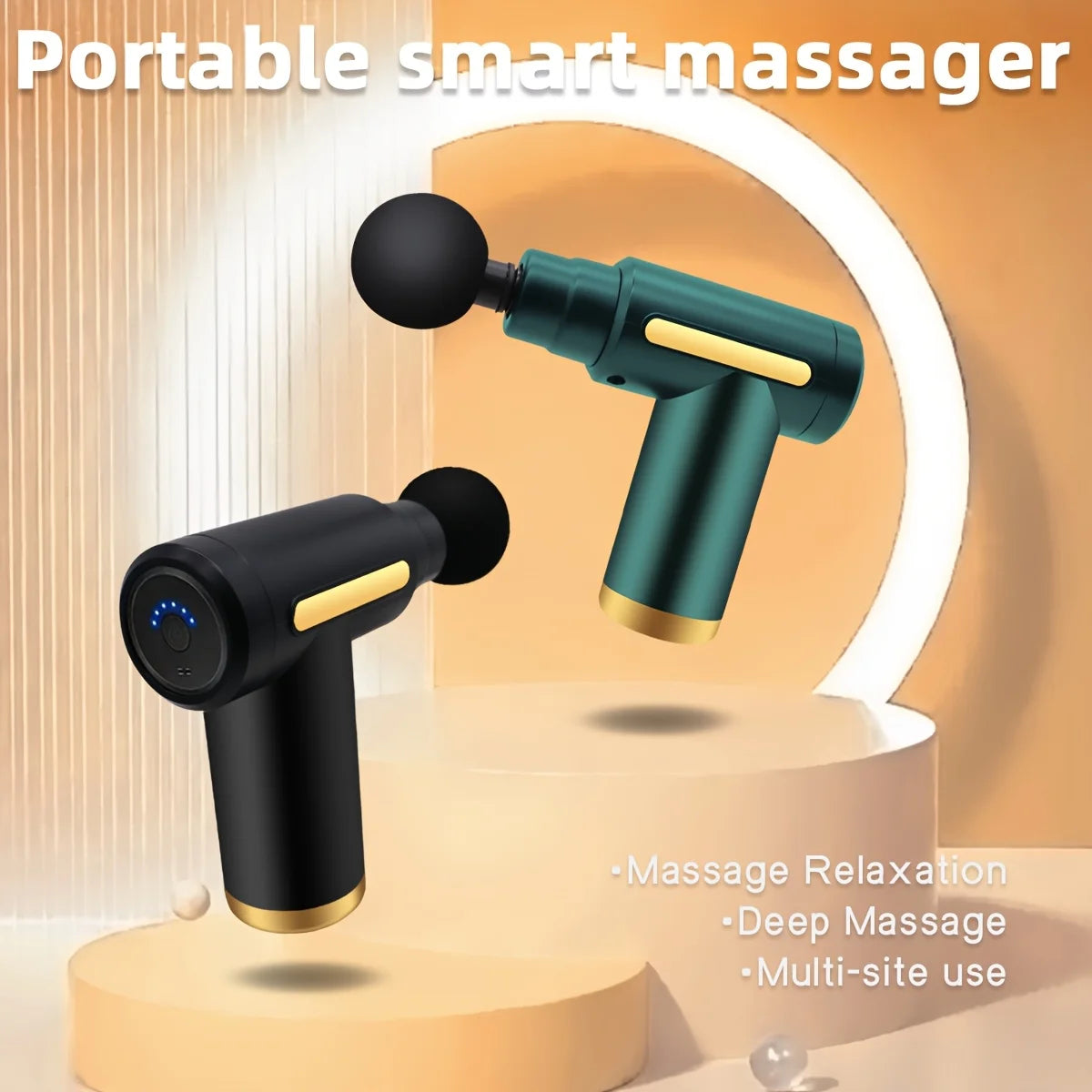 Long Endurance Type-C Electric Massager With Six Adjustable Levels Silent Multifunctional Fascia Gun