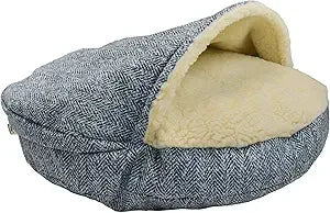 Luxury Orthopedic Cozy Cave Pet Bed Showdog Collection Extra Large Merlin Linen