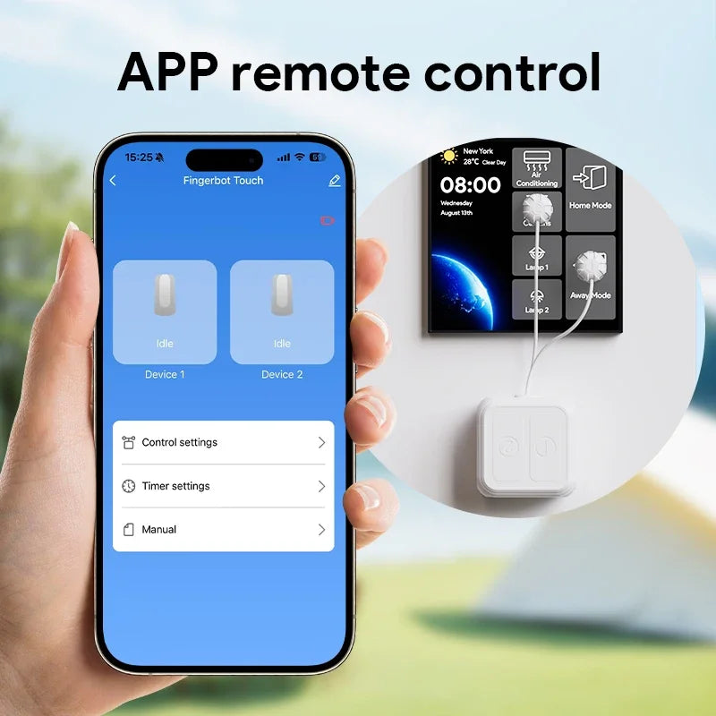 Tuya Fingerbot For Touch Screens Smart Life BLE Wireless Touch Switch Robot Remote Work With Alexa Google Home Voice Assistant