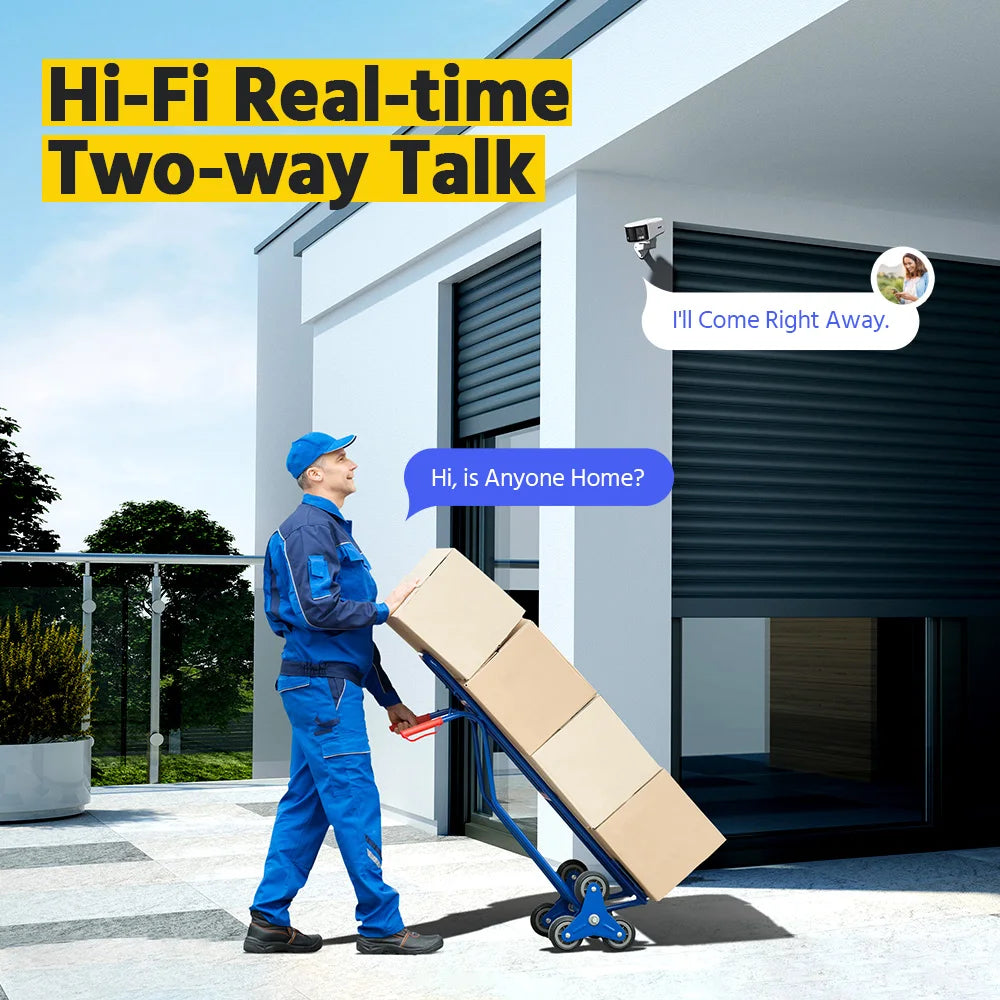 ANNKE Smart Home 4K Video Security Camera System Kit 8CH NVR 180 Degree Dual Lens IPC PoE Camera Outdoor 2PCS 4PCS 8MP PoE Cam