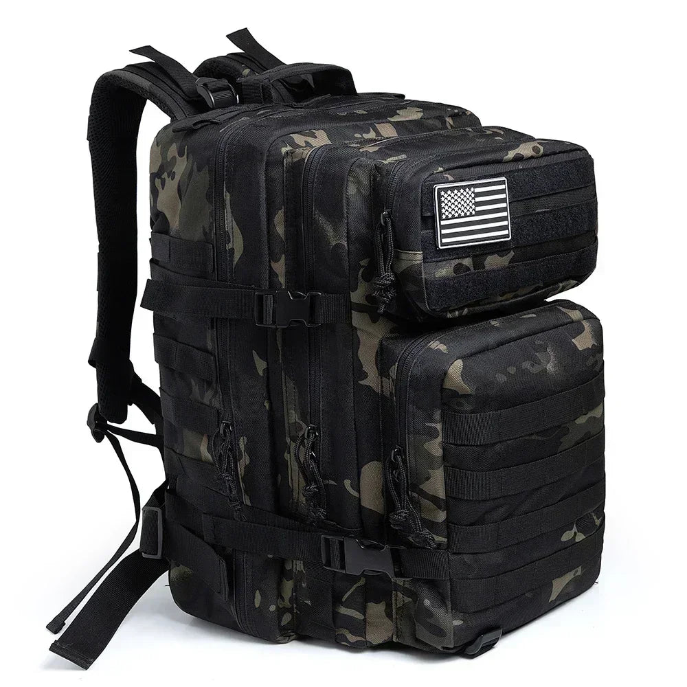 45L Hunting Large Capacity Outdoor Tactical Backpack for Men and Women 3 Day Gym Hiking Bag for Trekking Camping Daypack