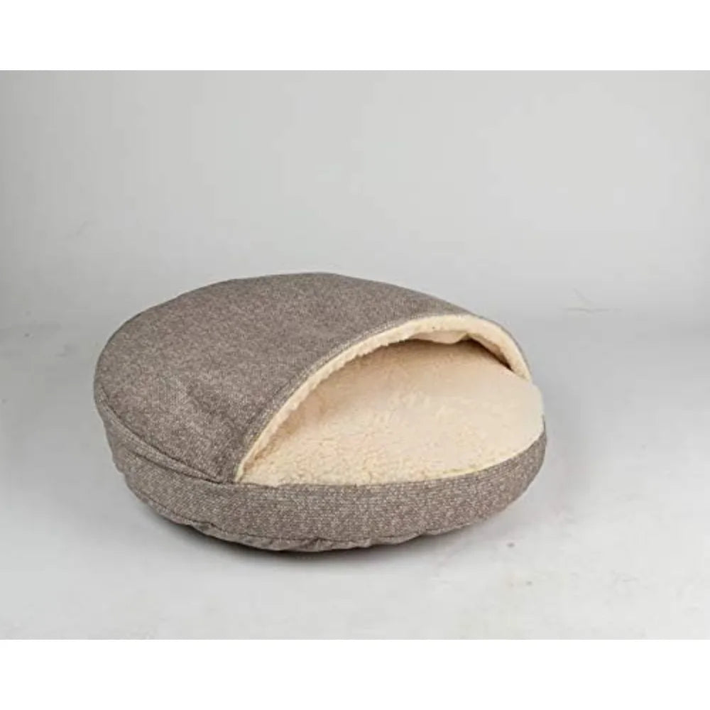 Luxury Orthopedic Cozy Cave Pet Bed Showdog Collection Extra Large Merlin Linen