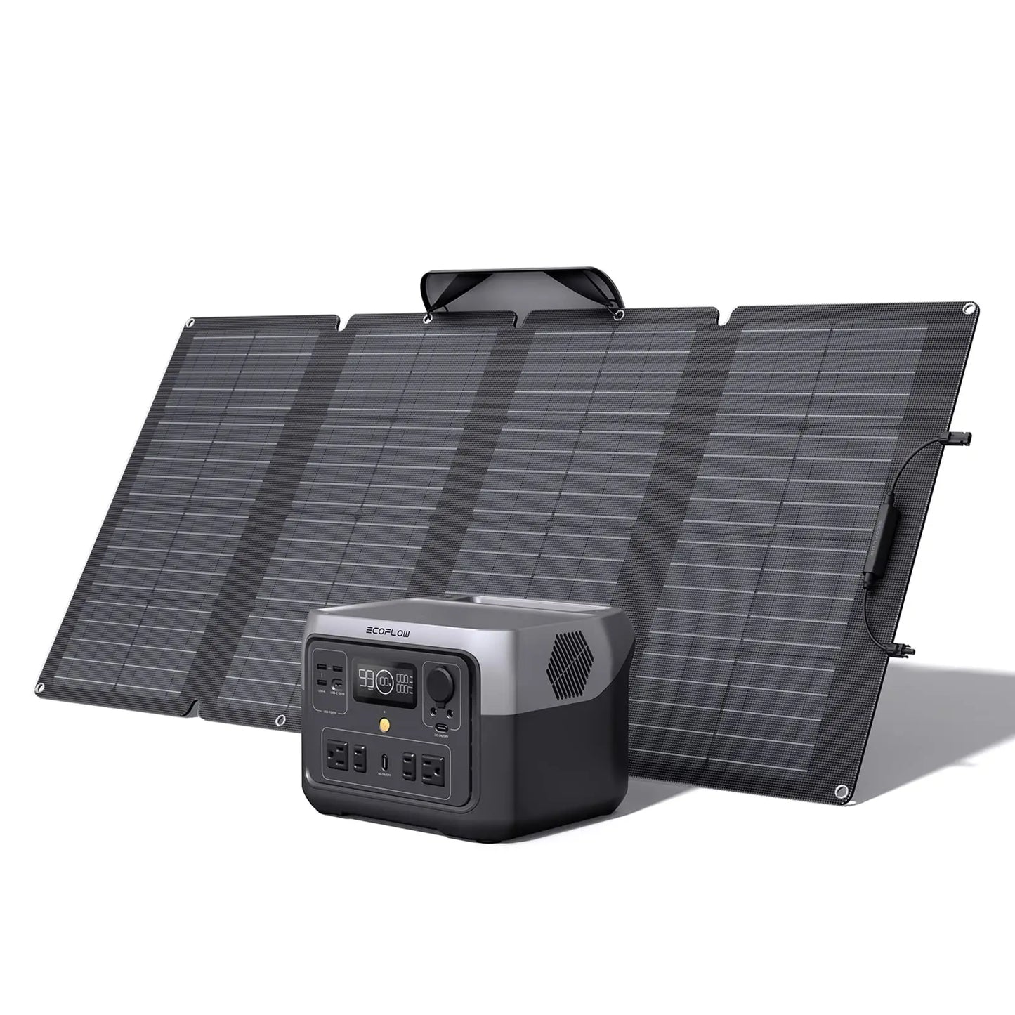 ECOFLOW Portable Power Station RIVER 2 Max 499Wh LiFePO4 Battery 1 Hour Fast Charging Up To 1000W Output