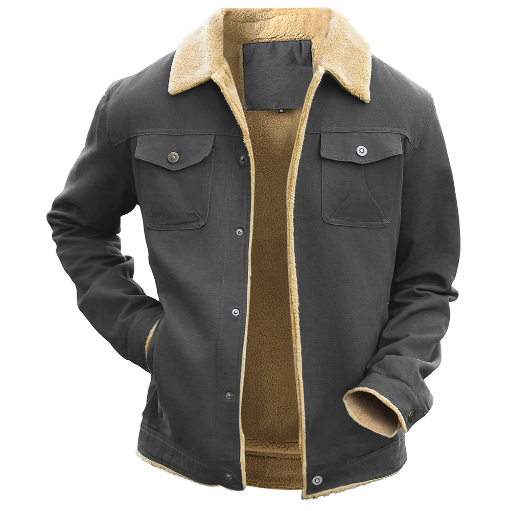 Men's Winter Jackets Waterproof Fleece Lined High Quality Multi Color Coat Comfortable Casual Outerwear US Size