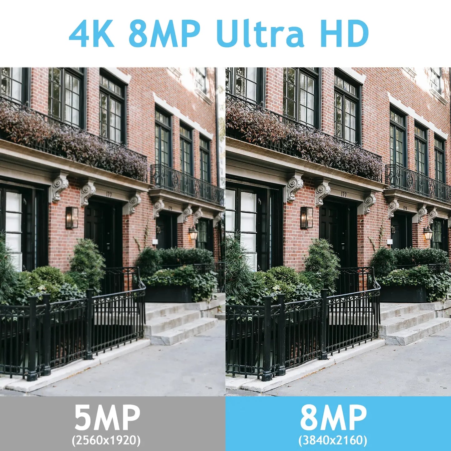 Jennov 4K 8MP POE IP Camera Security Hikvision Compatible Outdoor Two Way Audio Auto Tracking Home Security NVR System IP66