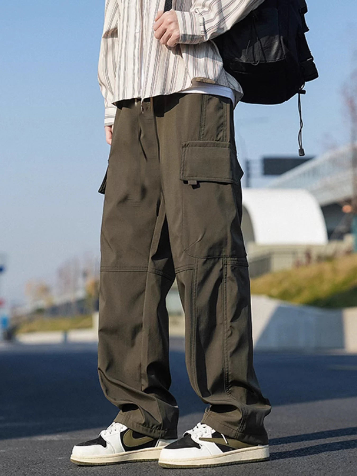 New Tactical Work Pants Men Outdoor Cargo Trousers Multi-pocket Waterproof Pant Autumn Spring Outdoor Workwear Hiking Trousers
