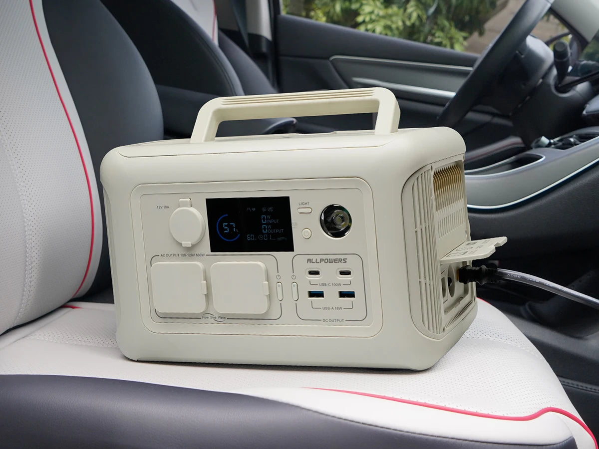Allpowers R600 Portable Power Station with Solar Panel Option Pure Sine Wave 299Wh Outdoor Solar Generator Camping UPS