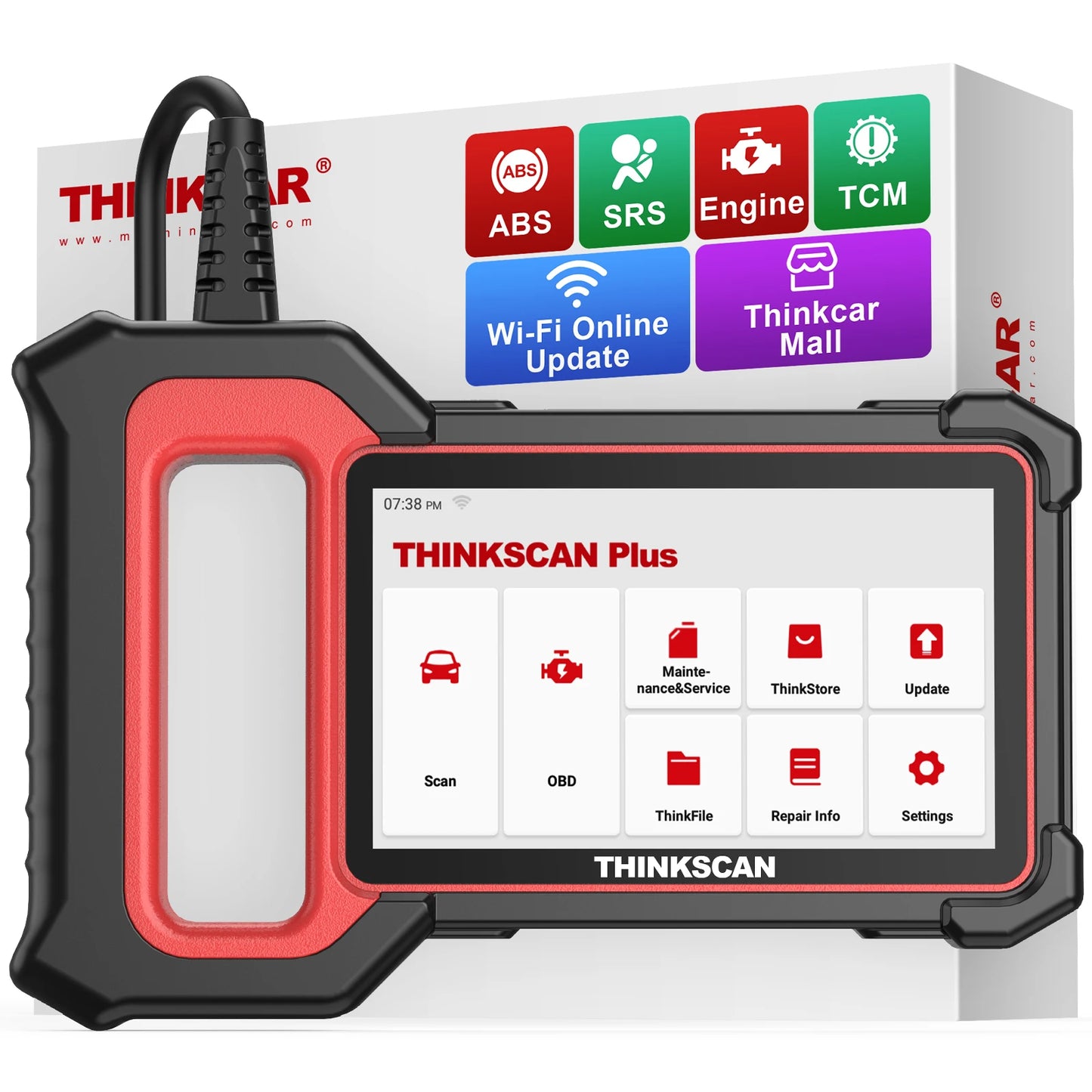 Thinkscan Plus S7/S6/S5/S4 Diagnostic Tools Diagnose 7 System 5 Reset Free Lifetime Autotools Car Obd2 Scanner Code Reader Tools