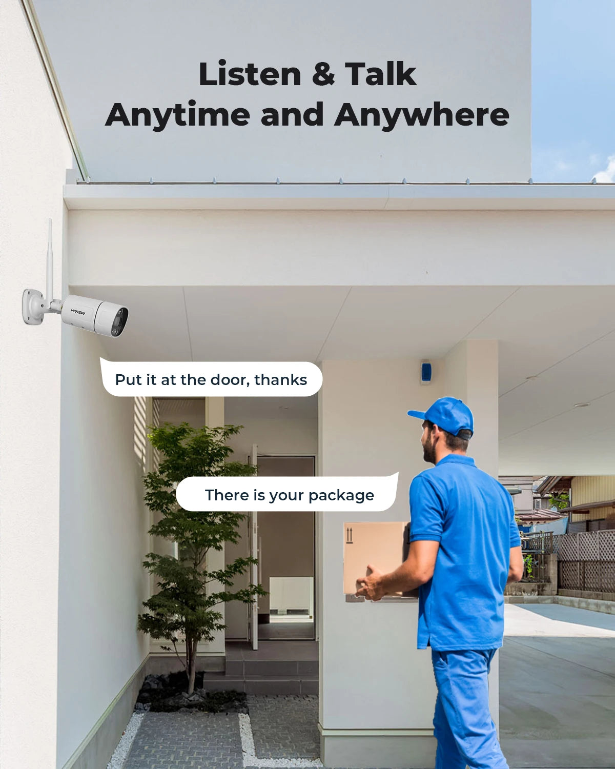 H.View 8CH 5MP Wireless WiFi Camera Security System CCTV Video Surveillance Kit NVR Indoor Outdoor Two Way Audio Xmeye