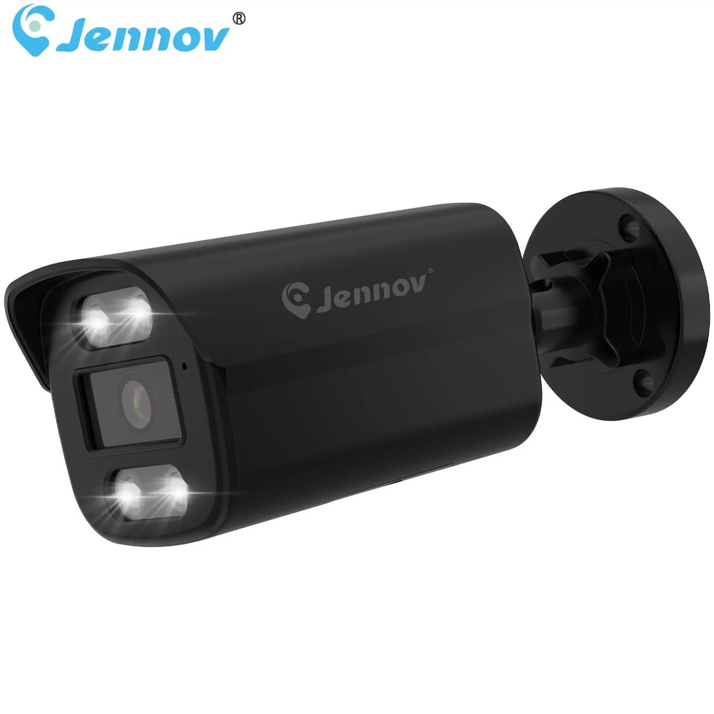 Jennov 4K 8MP POE IP Camera Security Hikvision Compatible Outdoor Two Way Audio Auto Tracking Home Security NVR System IP66