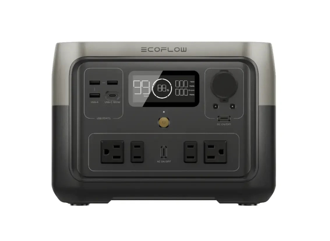 ECOFLOW Portable Power Station RIVER 2 Max 499Wh LiFePO4 Battery 1 Hour Fast Charging Up To 1000W Output