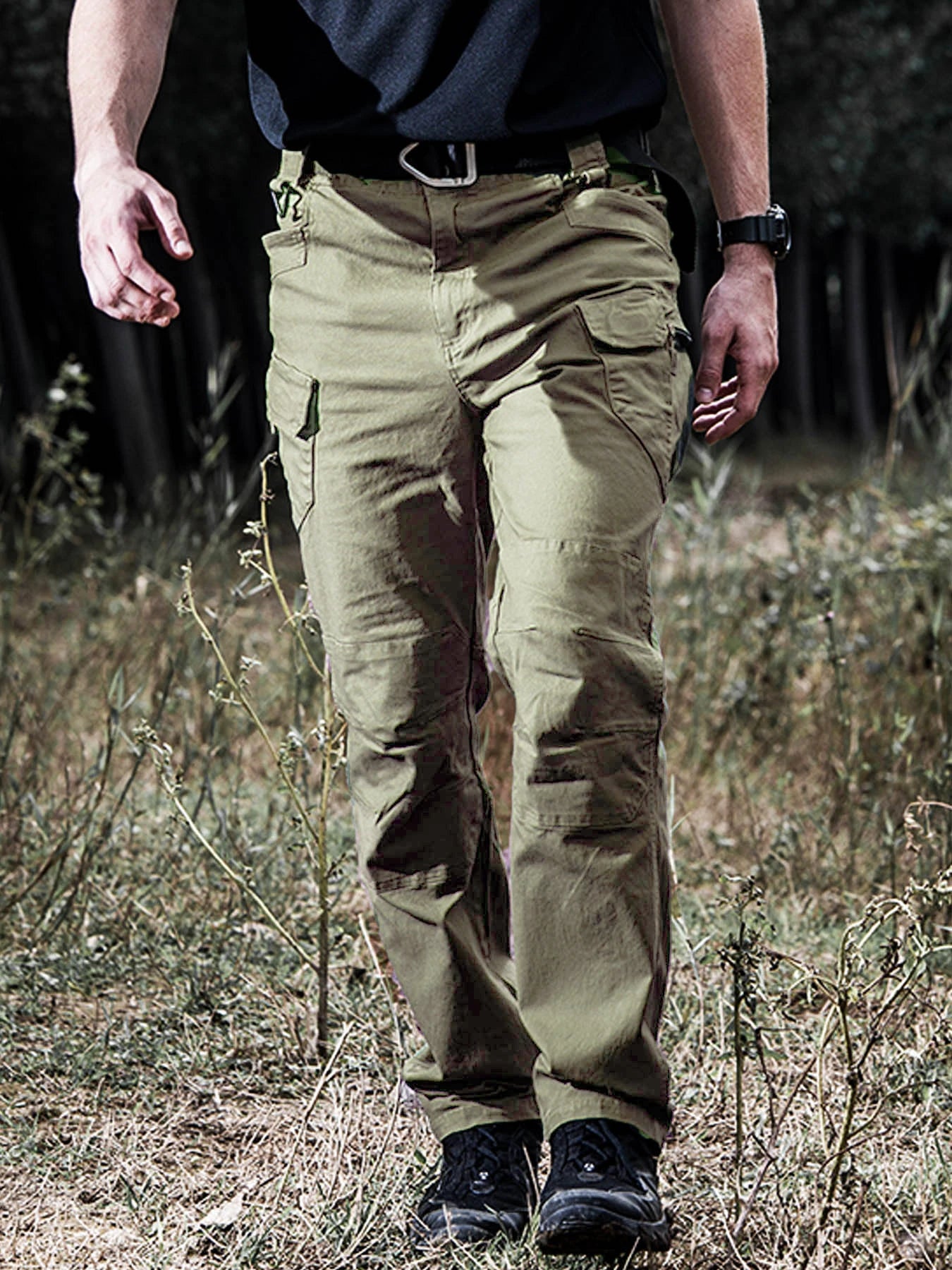 Military Tactical Pants Cargo Men Waterproof Trousers Casual Pants Wear-resistant Multi-pocket Outdoor Hiking Work Trousers Male