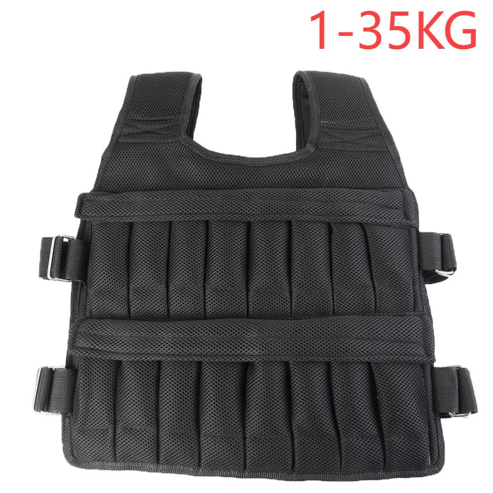 Loading Weighted Vest Adjustable Weight Training Jacket for Boxing Fitness Equipment