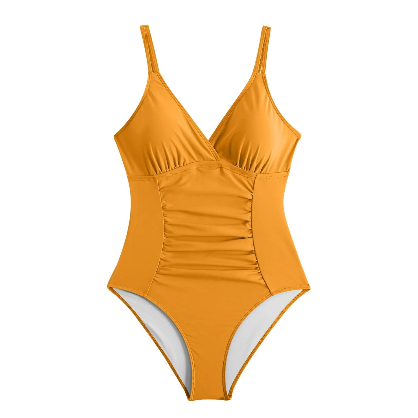 Women's One Piece Solid Color Bikini Sexy Brazilian Swimsuit Hot Pool Bathing Suit