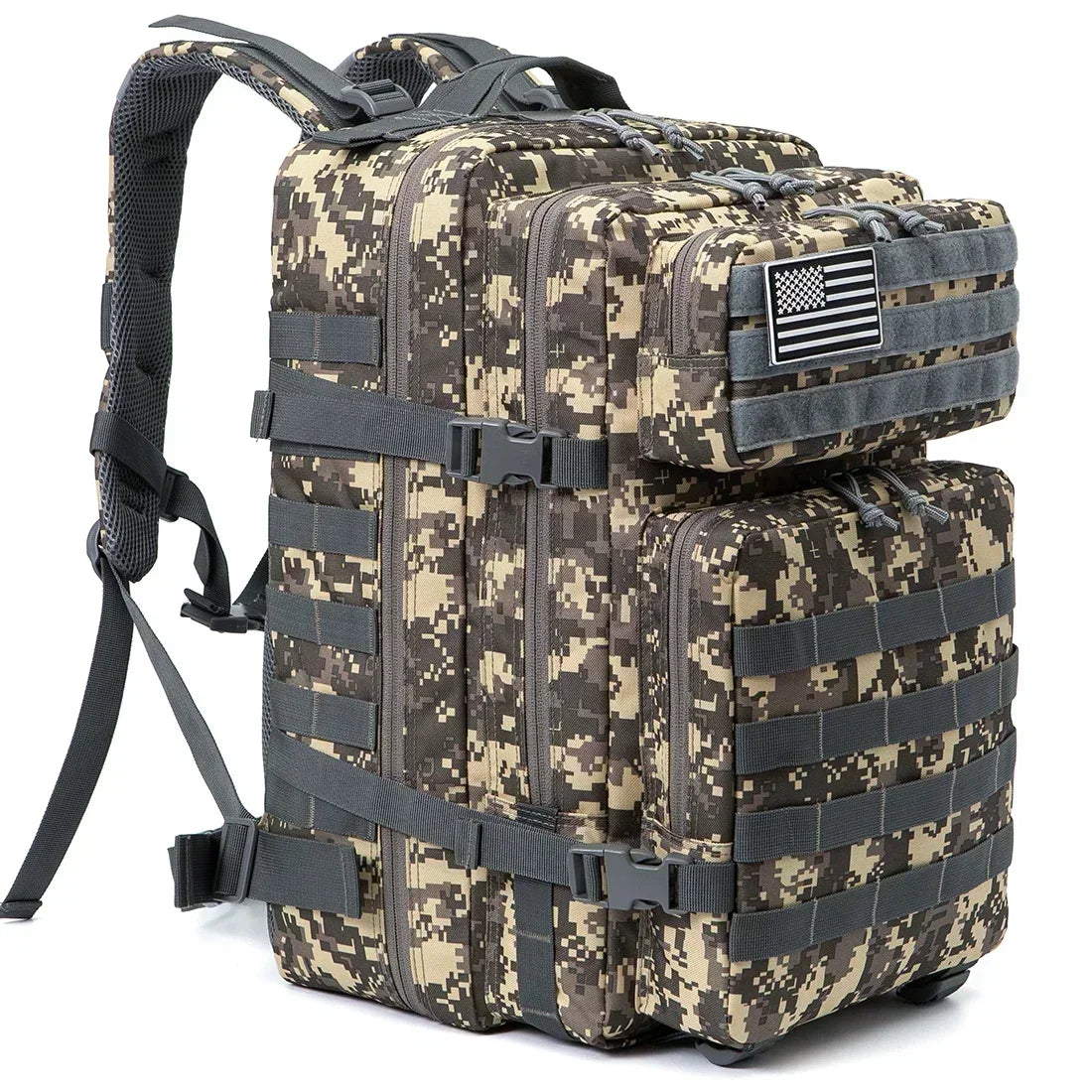 45L Hunting Large Capacity Outdoor Tactical Backpack for Men and Women 3 Day Gym Hiking Bag for Trekking Camping Daypack
