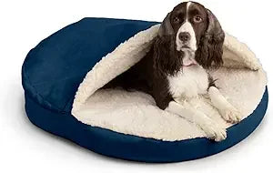 Luxury Orthopedic Cozy Cave Pet Bed Showdog Collection Extra Large Merlin Linen