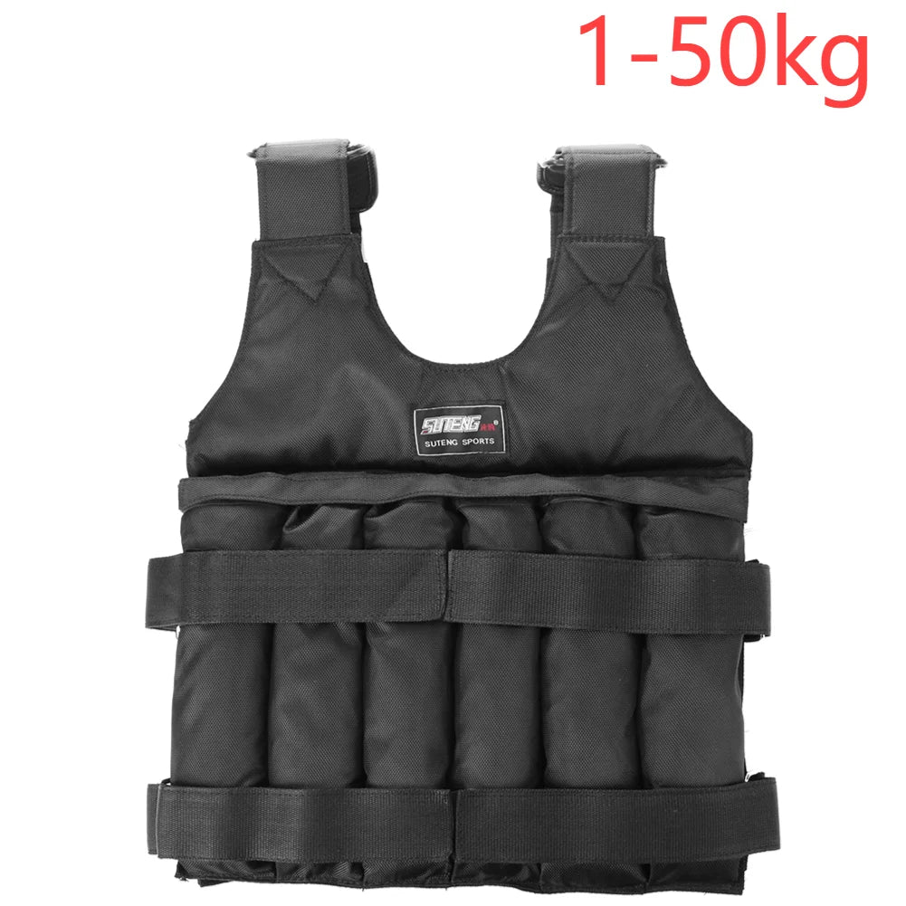 Loading Weighted Vest Adjustable Weight Training Jacket for Boxing Fitness Equipment