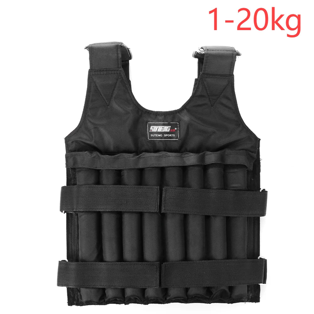 Loading Weighted Vest Adjustable Weight Training Jacket for Boxing Fitness Equipment