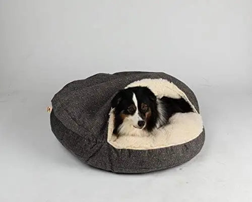 Luxury Orthopedic Cozy Cave Pet Bed Showdog Collection Extra Large Merlin Linen