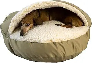 Luxury Orthopedic Cozy Cave Pet Bed Showdog Collection Extra Large Merlin Linen