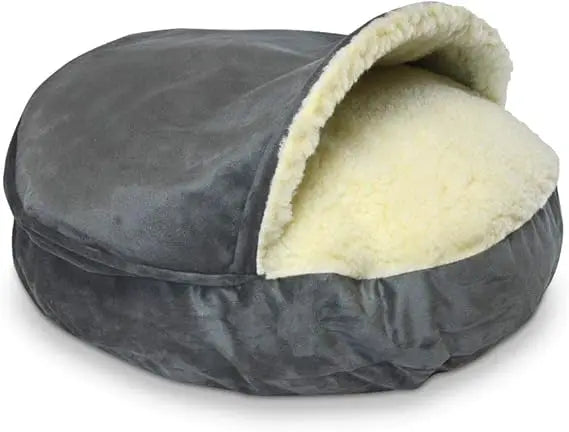 Luxury Orthopedic Cozy Cave Pet Bed Showdog Collection Extra Large Merlin Linen