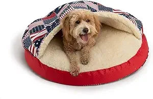 Luxury Orthopedic Cozy Cave Pet Bed Showdog Collection Extra Large Merlin Linen