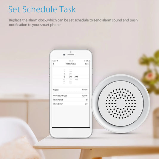 Usb Sound Light Alarm 90db Temperature Humidity Detection Siren Tuyasmart Button Battery Powered Home Security Protection System