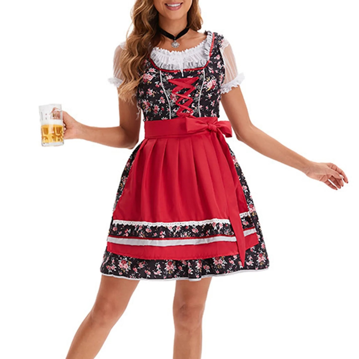 Ladies' German Beer Costume Party Costume Beer Festival Party Costume Vestido Mujer Summer Dress Robe Femmes Dress Women