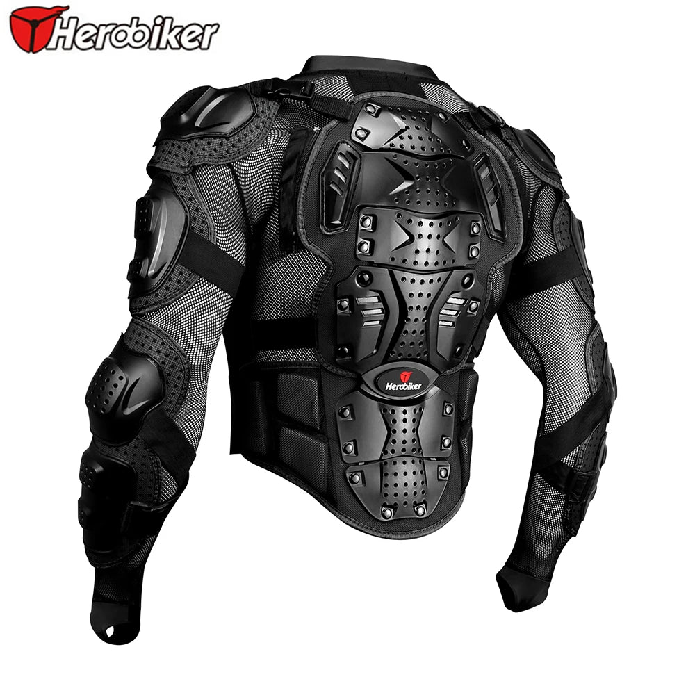 HEROBIKER Motorcycle Jacket Men's Armor Racing Protector Armor Motorbike ATV Motocross Protection Moto Riding Protective Gear