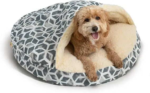 Luxury Orthopedic Cozy Cave Pet Bed Showdog Collection Extra Large Merlin Linen