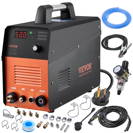 SucceBuy Plasma Cutter 50Amp Non-Touch Pilot Arc Air Cutting Machine 110V Dual Voltage AC IGBT for Cut Copper Stainless Steel