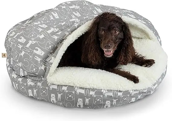 Luxury Orthopedic Cozy Cave Pet Bed Showdog Collection Extra Large Merlin Linen