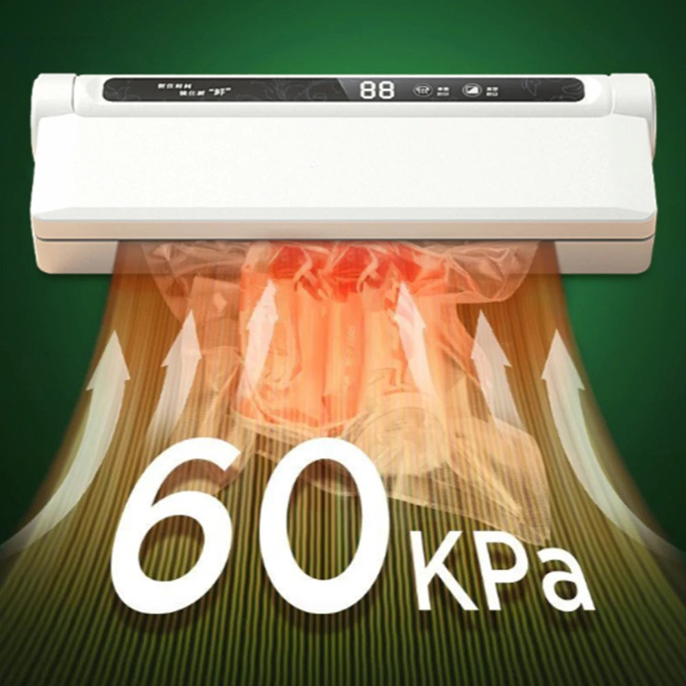 Food Vacuum Sealer Machine One Click Intelligent Operation with 20 Bags Strong Suction Power for Food Storage