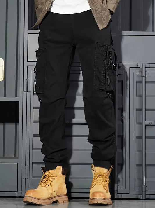 Mens Fashion Joggers Sports Pants Casual Cargo Pants Gym Casual Harem Pants Trousers Mens Long Pants Tactical Quick Dry Pants