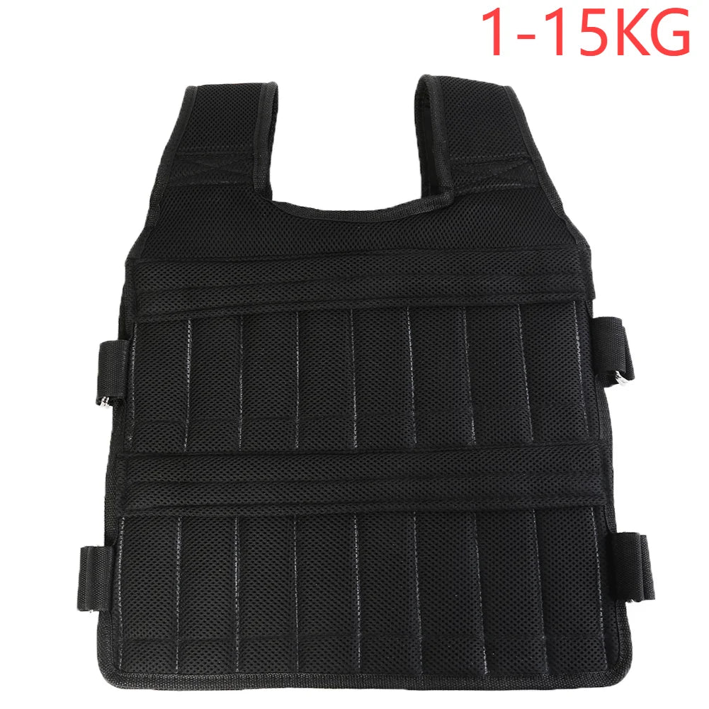 Loading Weighted Vest Adjustable Weight Training Jacket for Boxing Fitness Equipment