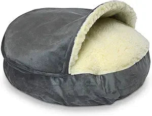 Luxury Orthopedic Cozy Cave Pet Bed Showdog Collection Extra Large Merlin Linen