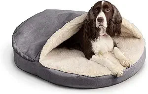 Luxury Orthopedic Cozy Cave Pet Bed Showdog Collection Extra Large Merlin Linen