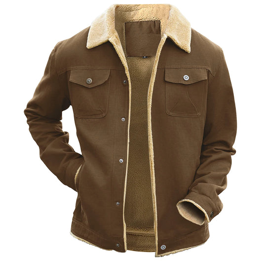 Men's Winter Jackets Waterproof Fleece Lined High Quality Multi Color Coat Comfortable Casual Outerwear US Size