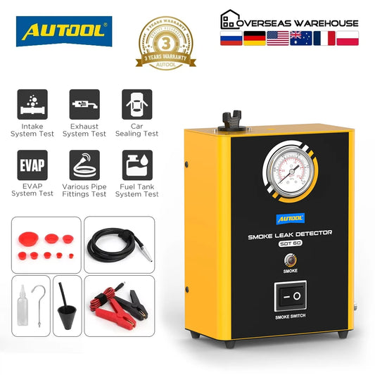 AUTOOL SDT60 Car EVAP System Smoke Detector Tester Pipe Leak Locator Automotive Diagnostic Smog Gas Leakage Analyzer Detector *
